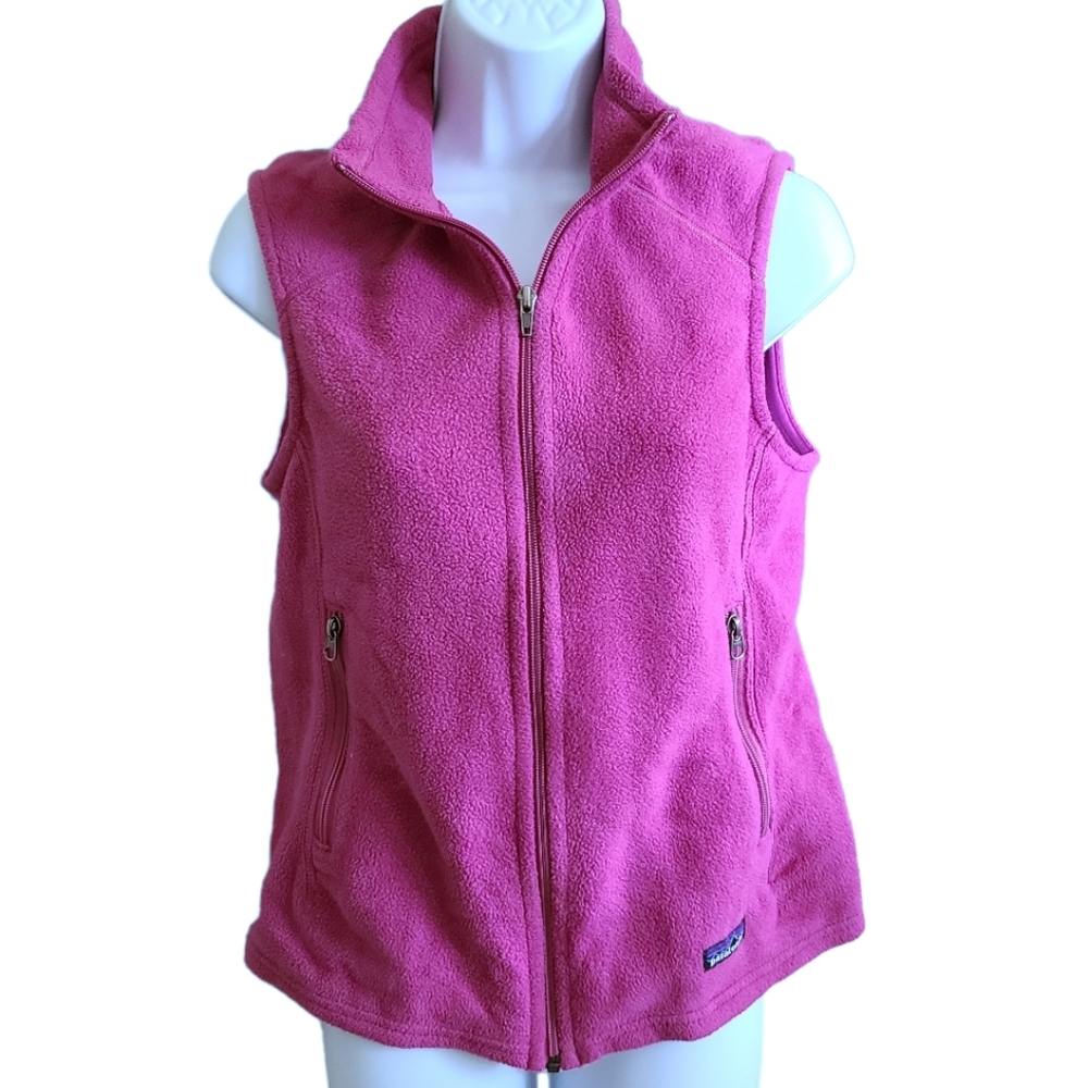 Patagonia Synchilla Raspberry Fleece Vest Size M